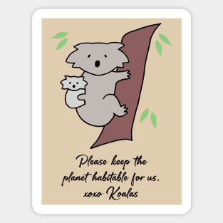 Koala - Habitable Planet (Fawn) Sticker